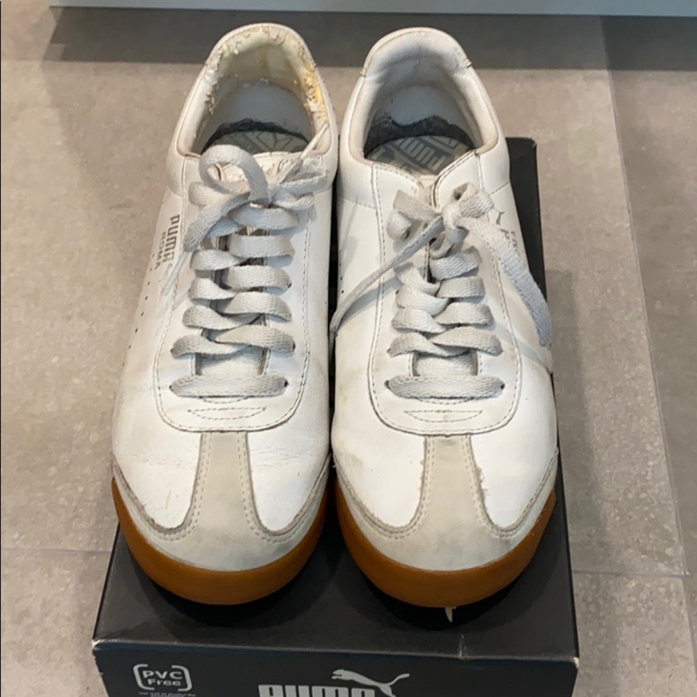 Vintage Puma Roma in White